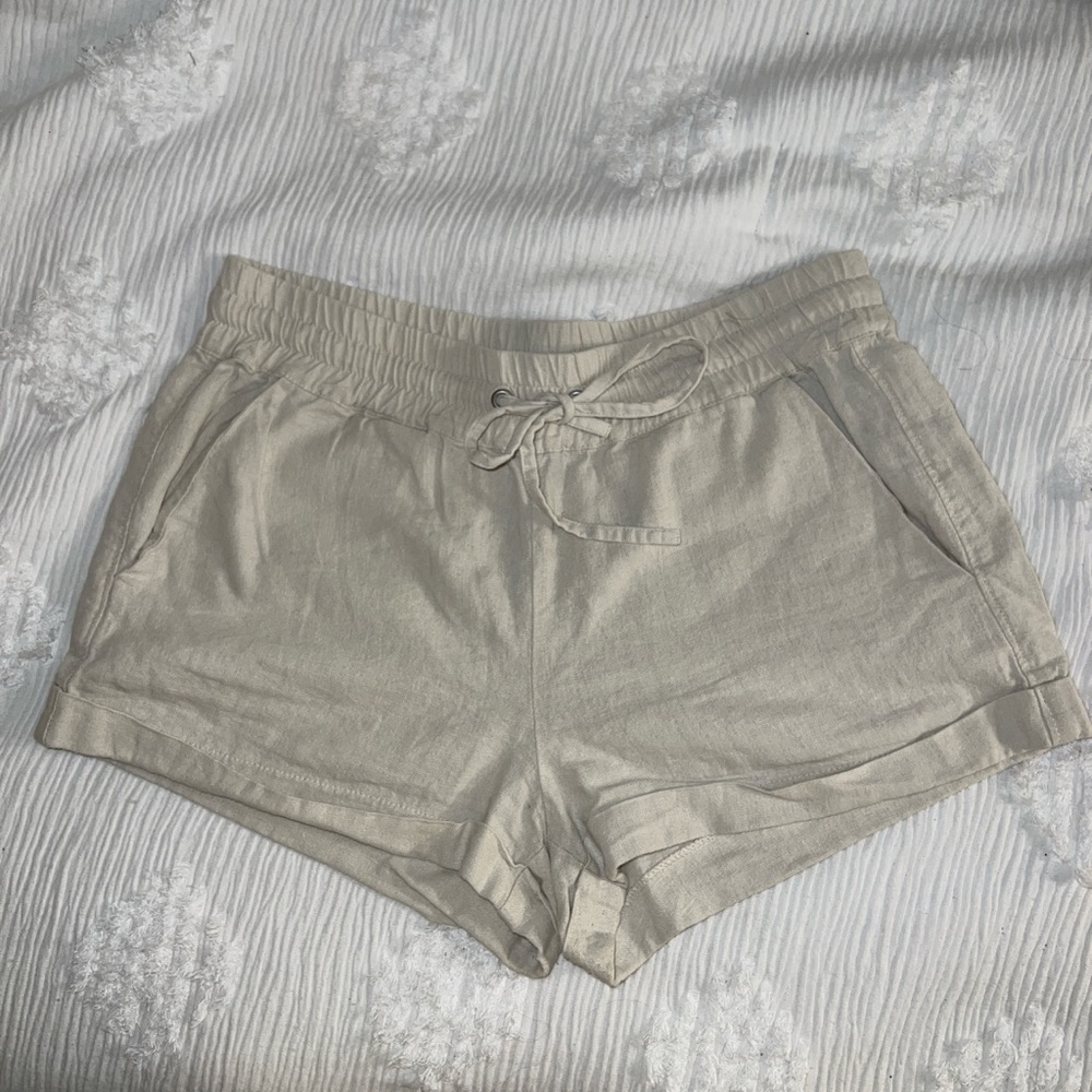forever 21 linen-blend shorts